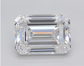 5.07 Ct GIA E VS1 Emerald Lab grown Diamond